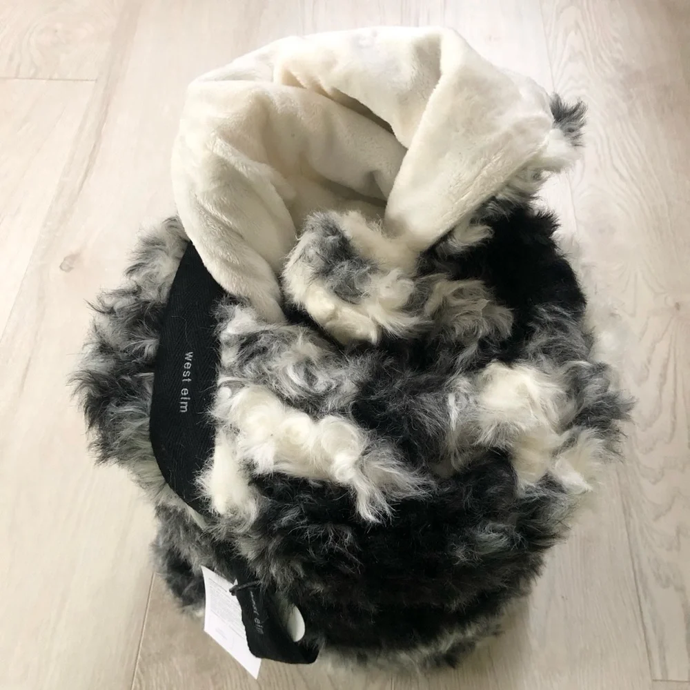 NWT West Elm Faux Fur Shearling Throw Blanket